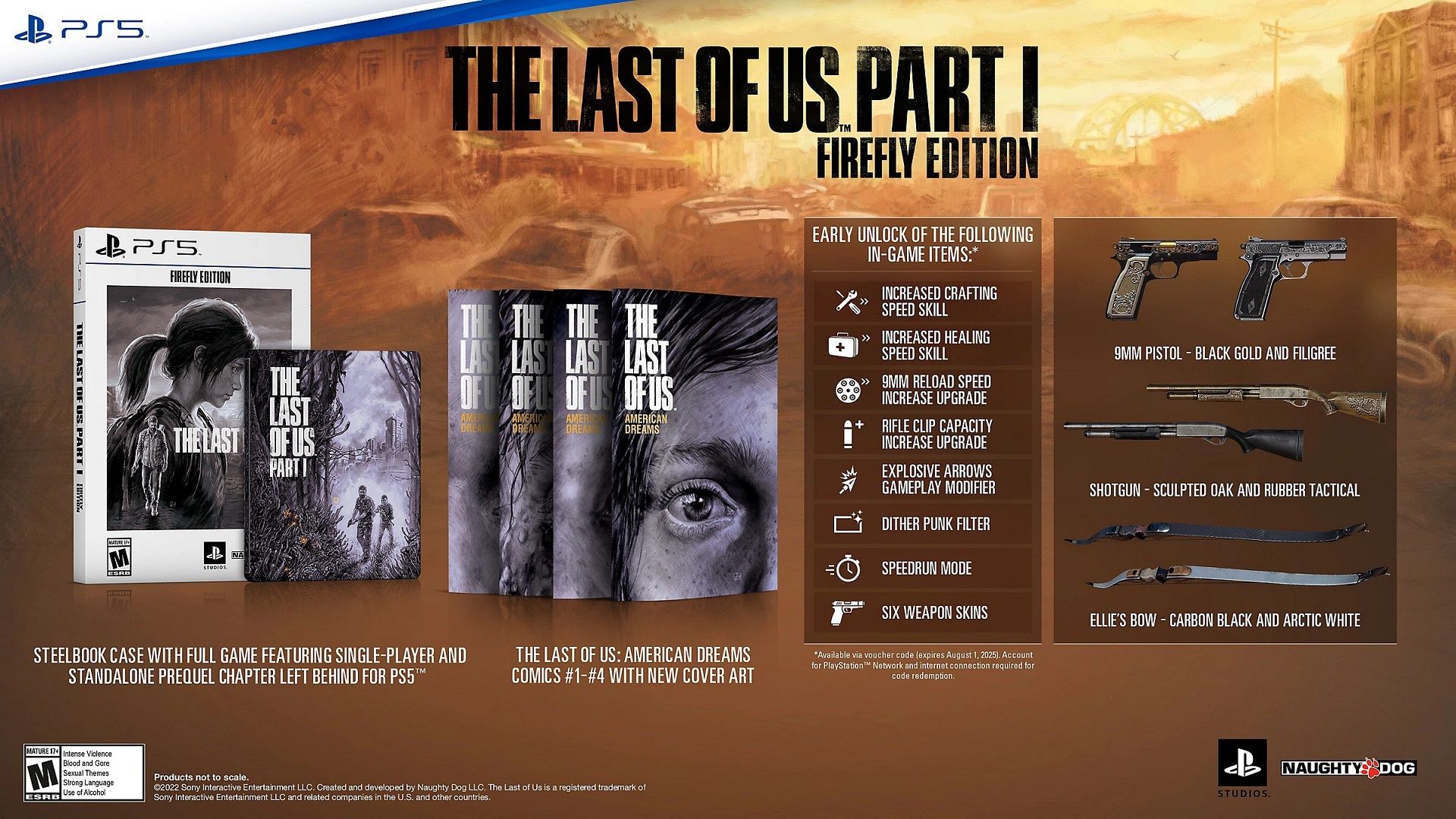 محتوای نسخه Firefly Edition بازی  The Last of Us: Part I