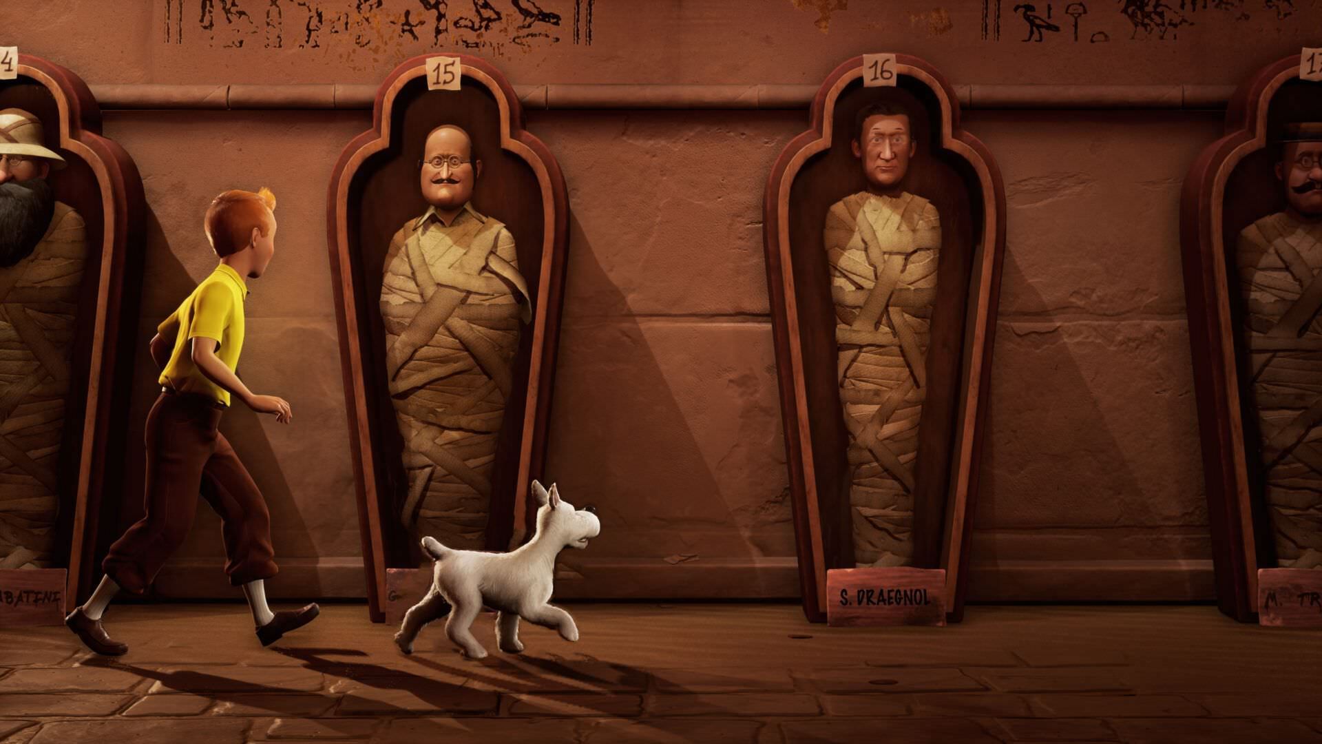 ماجراجویی‌های تن‌تن و اسنوی در مصر در بازی  Tintin Reporter: Cigars of the Pharaoh
