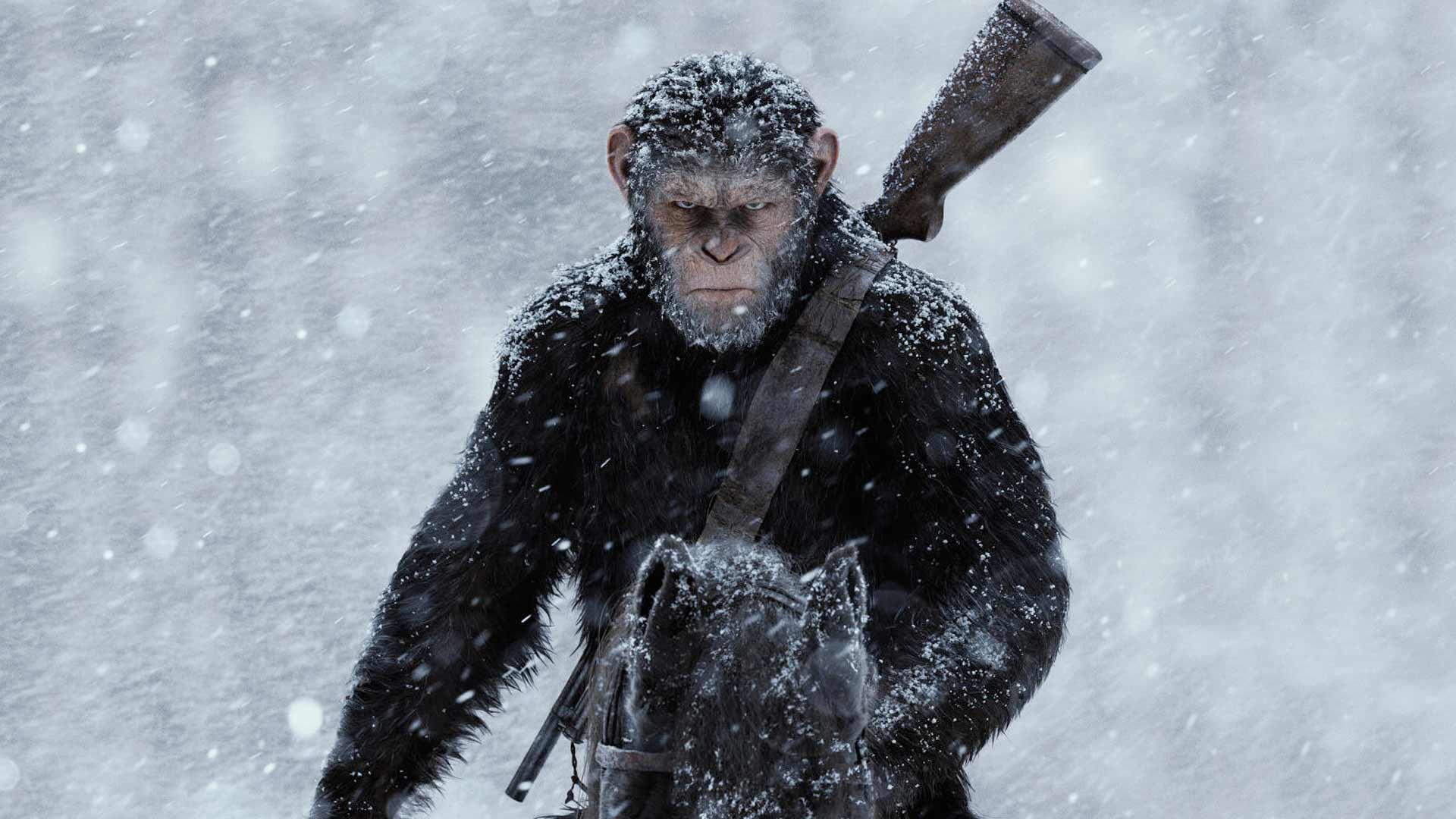 سزار در پوستر فیلم War for the Planet of the Apes