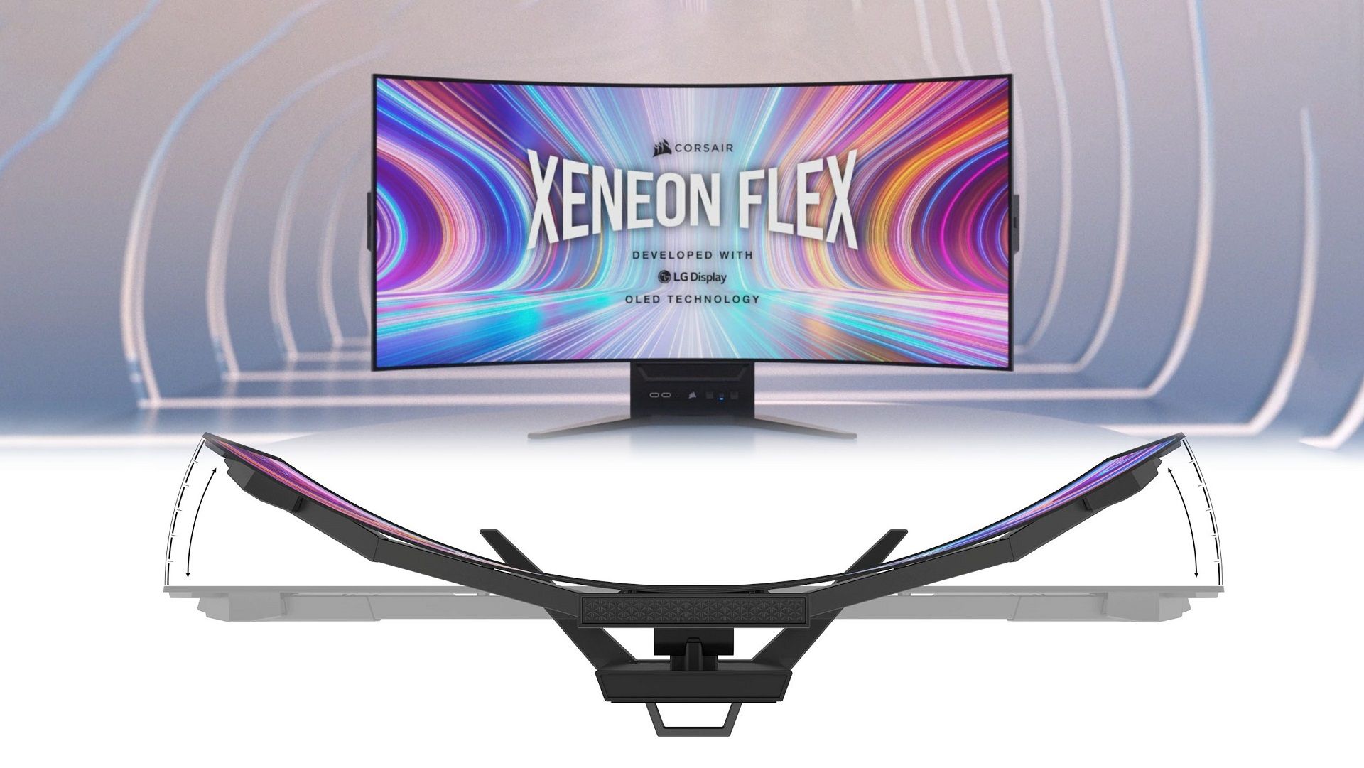 مانیتور انعطاف پذیر Xeneon Flex