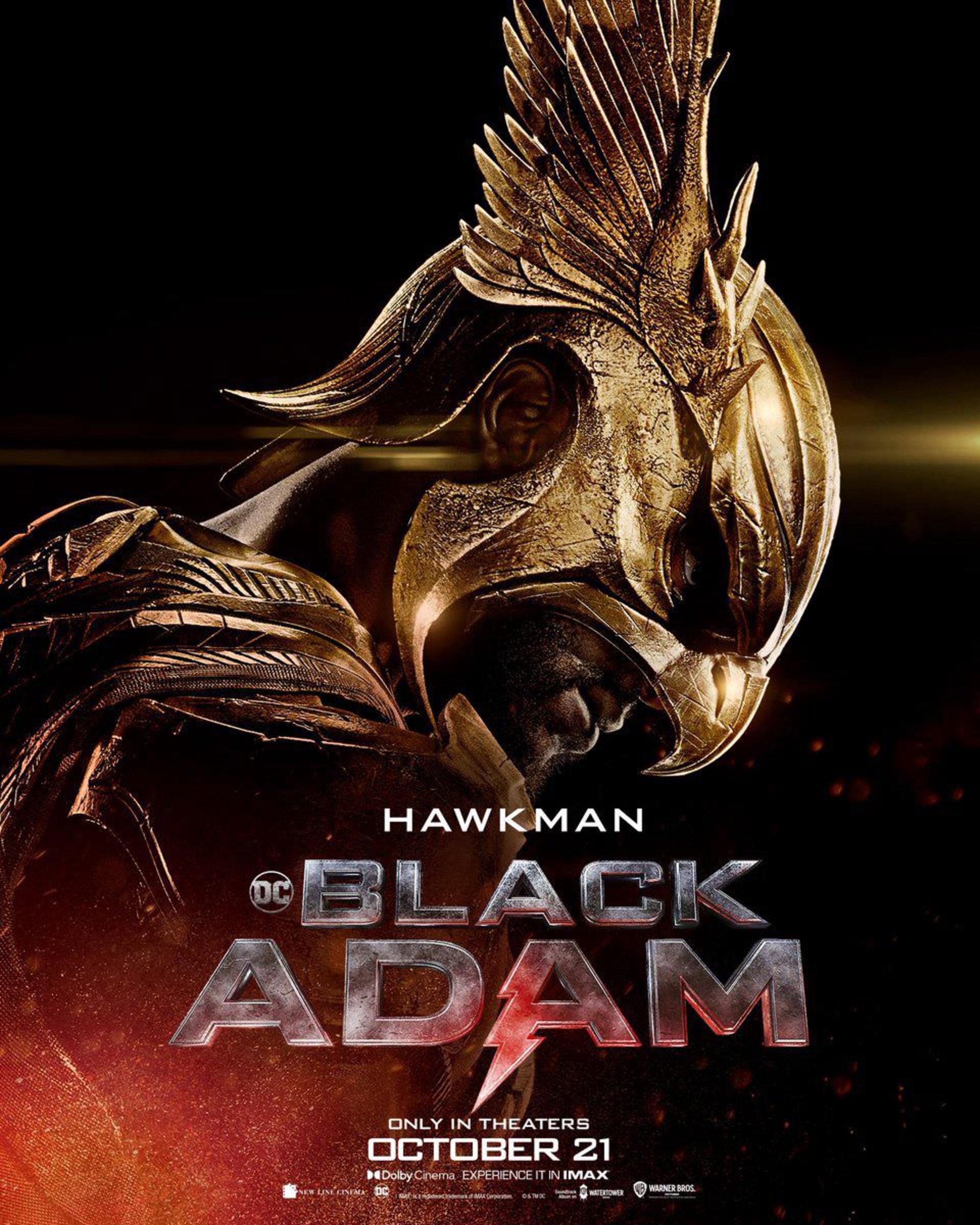 هاوکمن در پوستر شخصیت فیلم Black Adam