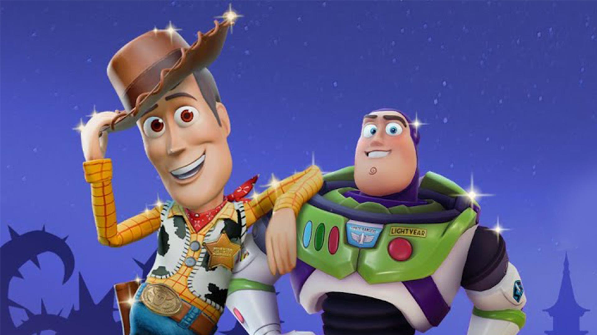 باز و وودی در بسته الحاقی Toy Story بازی Disney Dreamlight Valley