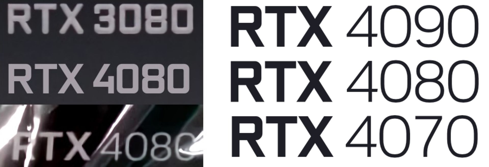 تغییر فونت لوگوی GeForce RTX 4080