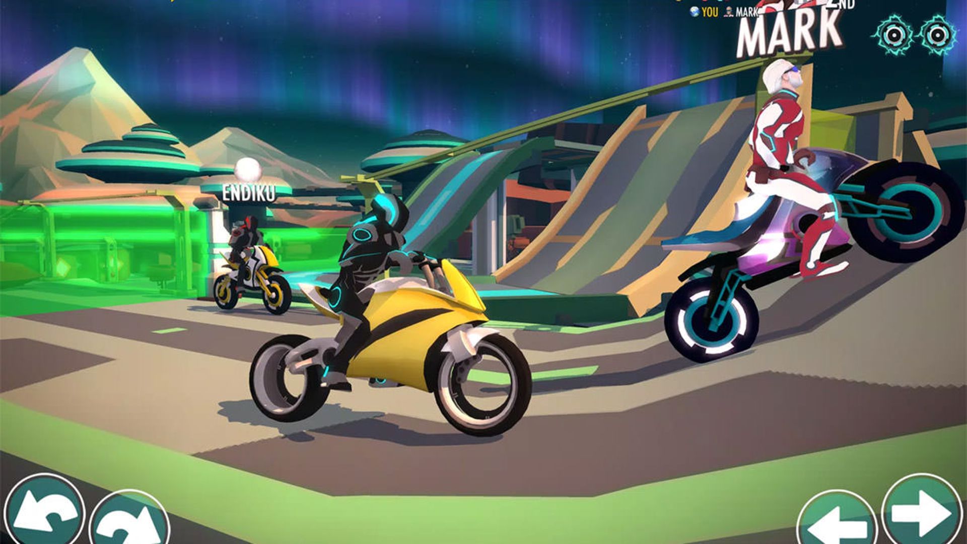 بازی اندروید Gravity Rider: Space Bike Race