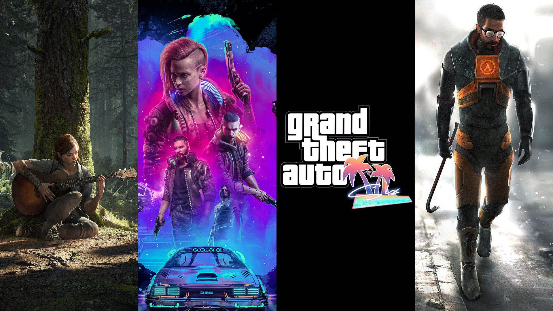 بازی‌های GTA 6، Cyberpunk 2077، Half-Life 2 و The Last of Us 2