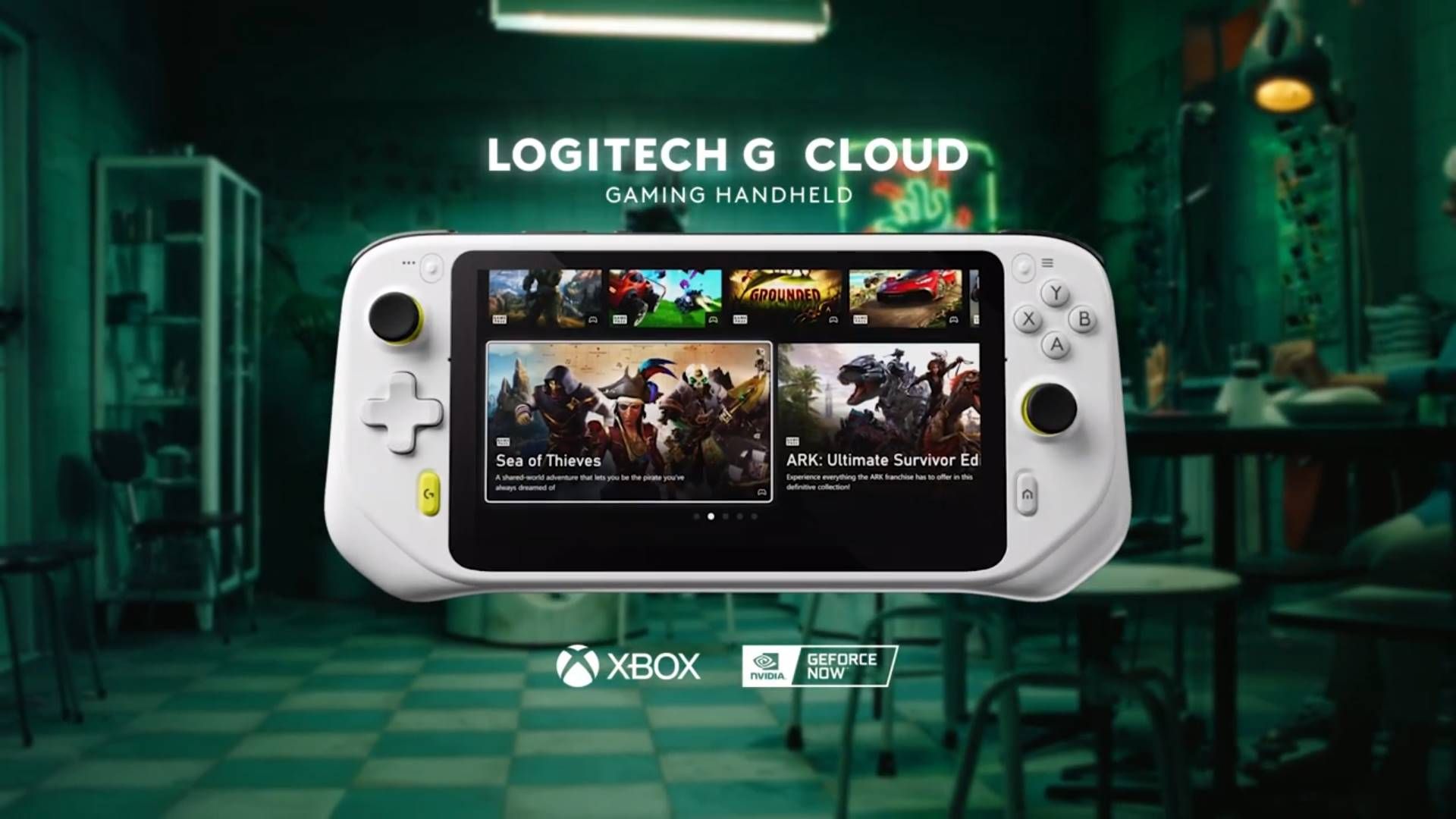 تصویر محیط نرم‌افزاری کنسول دستی Logitech G Cloud