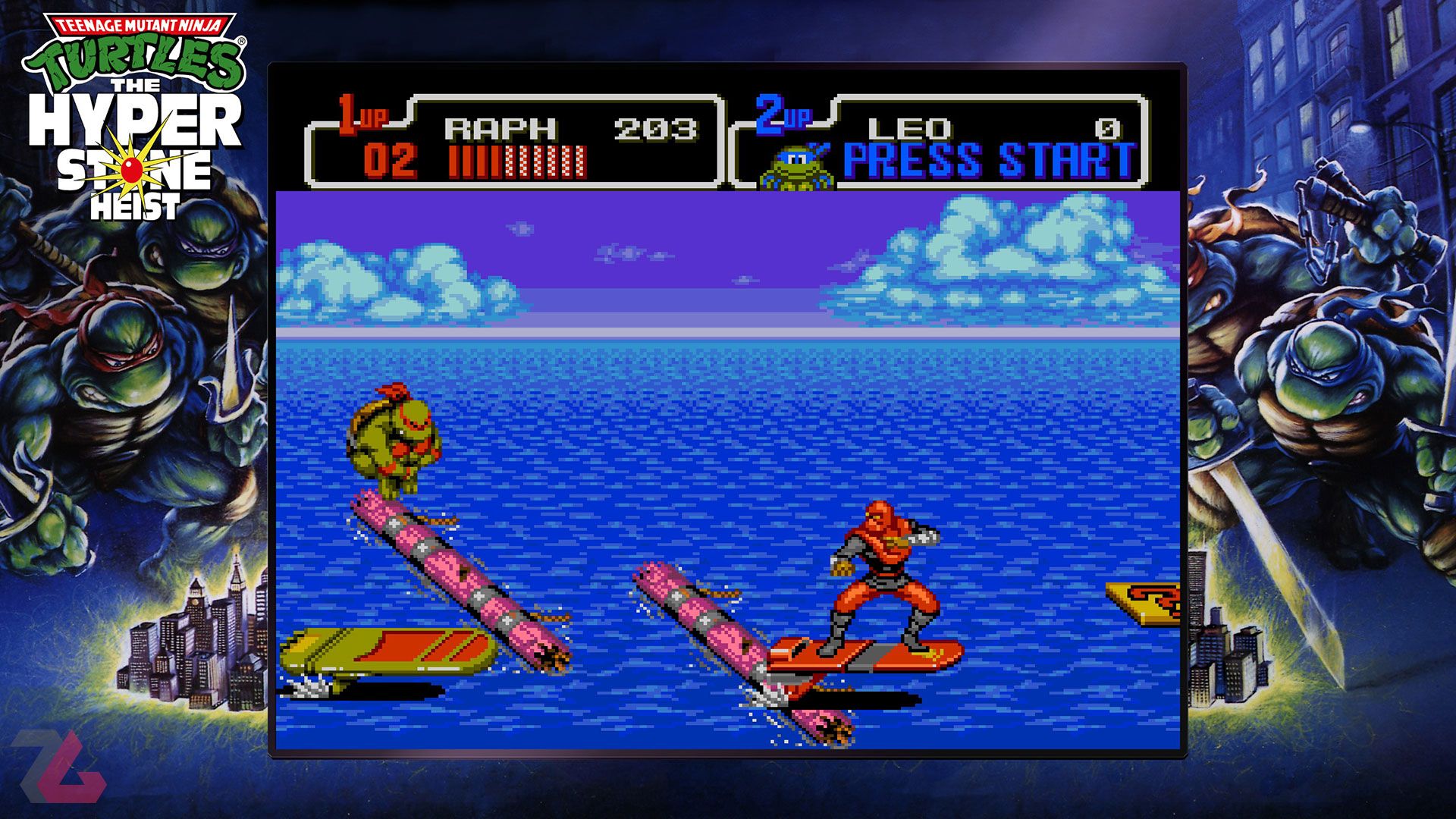 موج سواری در Teenage Mutant Ninja Turtles: The Hyper Stone Heist
