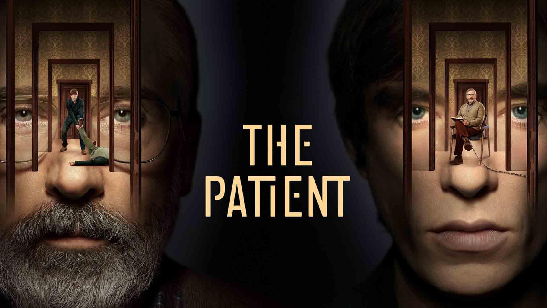 چهره هنری استیو کارل و دامنل گلیسون در پوستر اصلی سریال The Patient