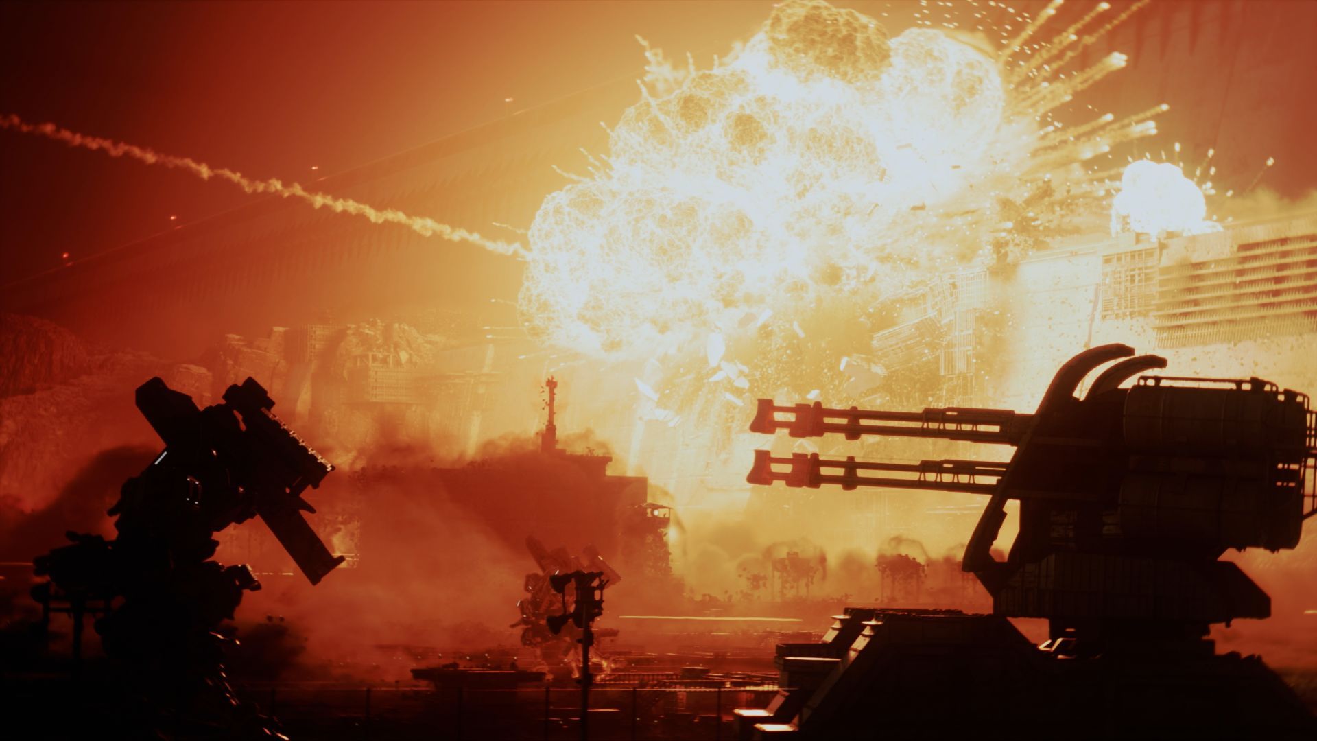 تصویری از انفجار در بازی Armored Core 6: Fires of Rubicon