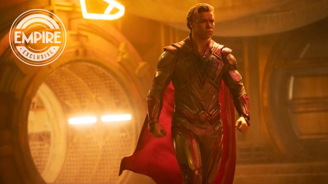 نمایی کامل از آدام وارلاک با بازی ویل پولتر در فیلم Guardians of the Galaxy Vol 3