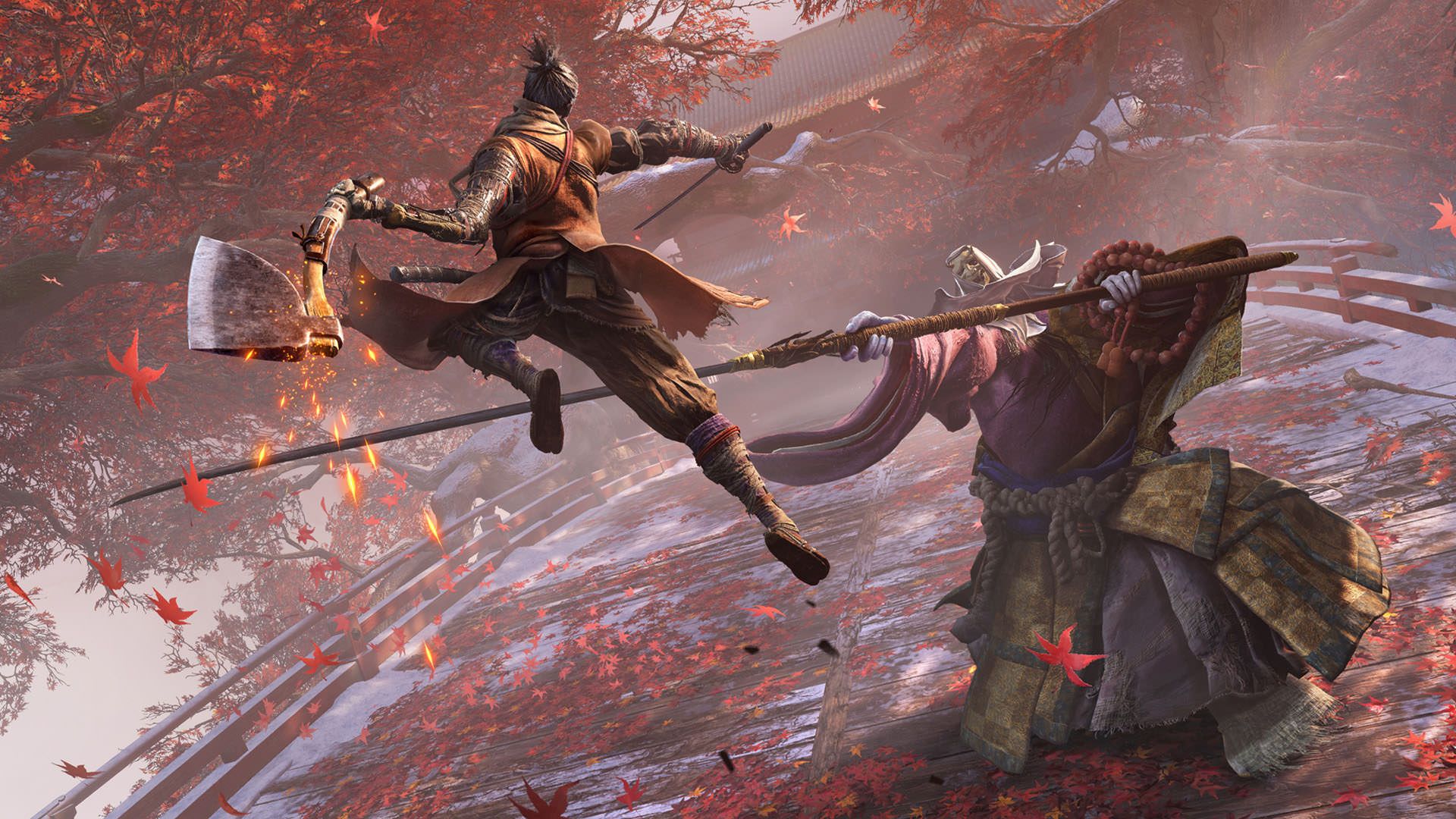 مبارزه با دشمن در بازی Sekiro: Shadows Die Twice