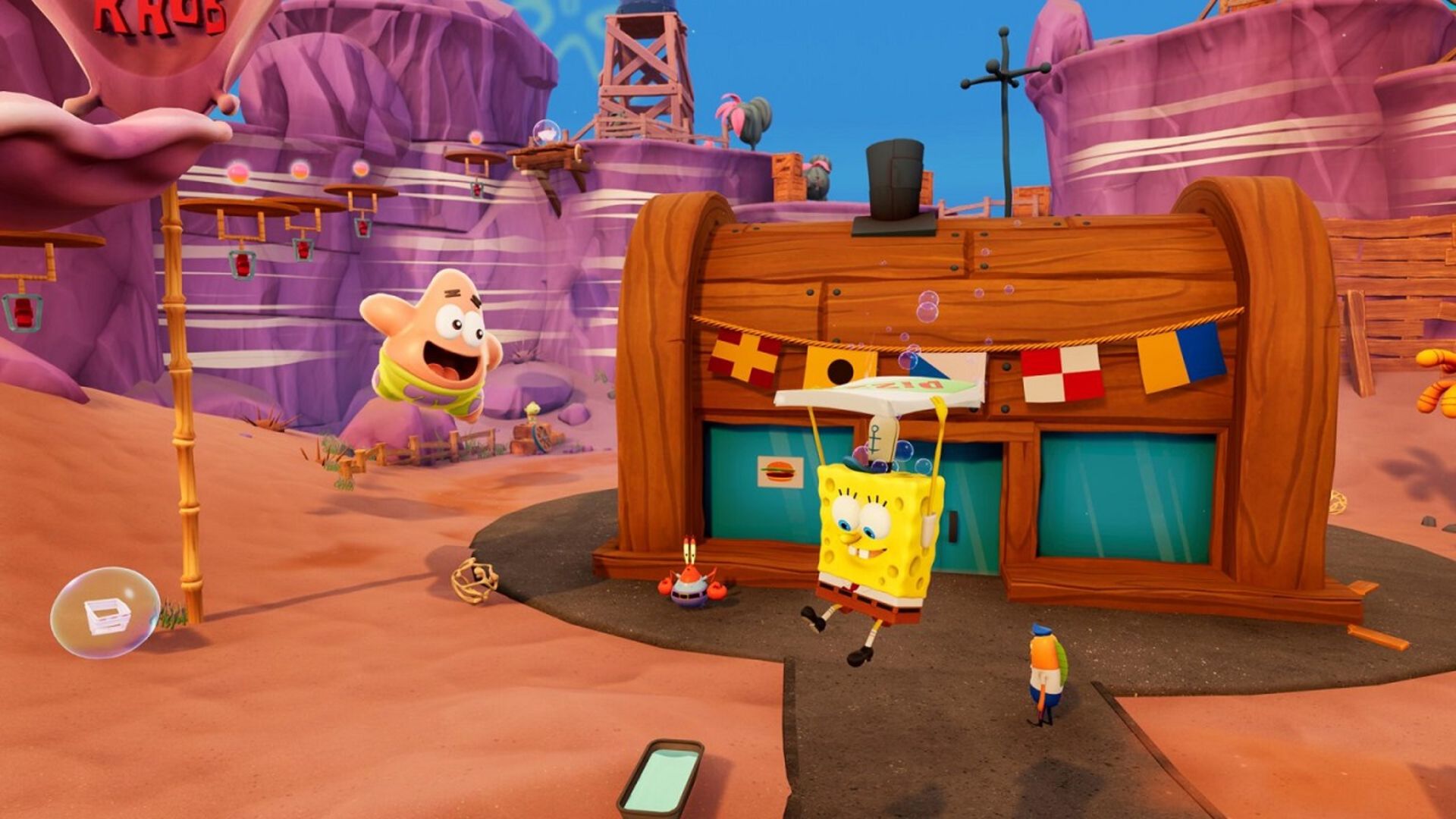 باب اسفنجی و پاتریک در بازی SpongeBob SquarePants: The Cosmic Shake