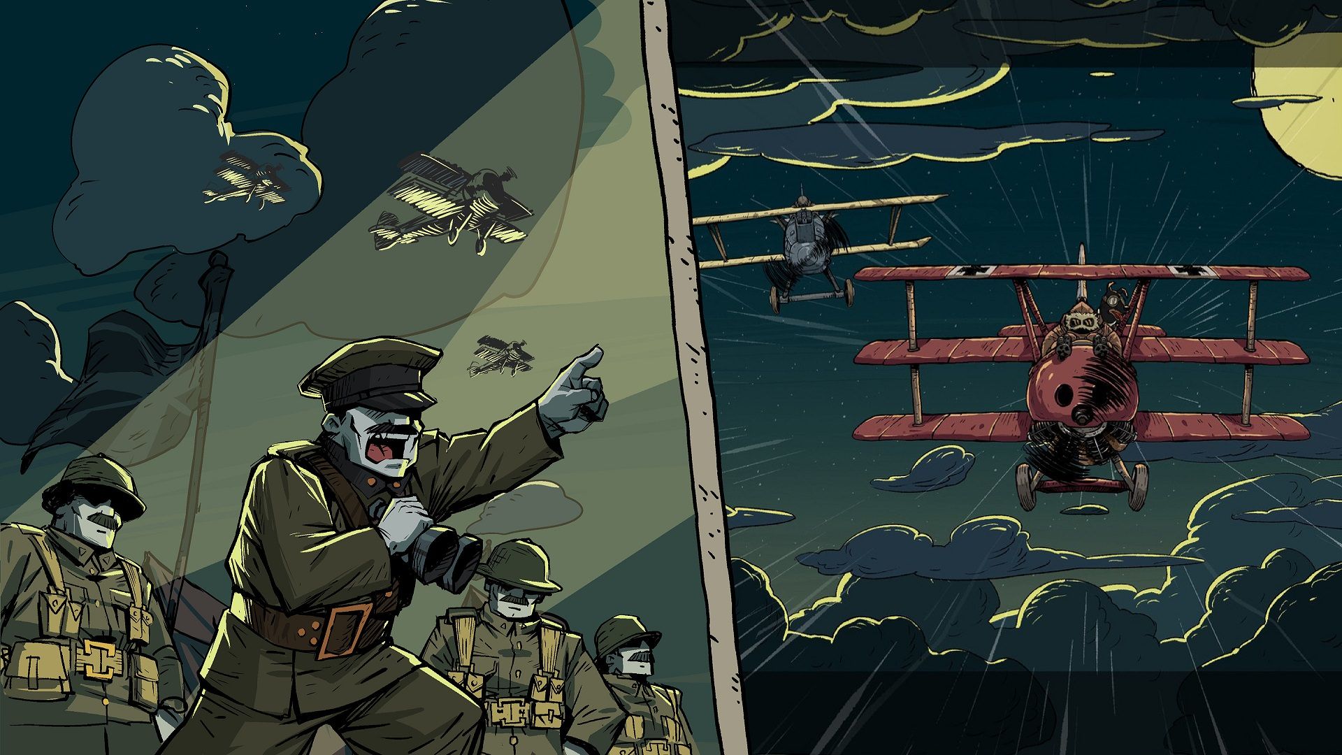 هواپیمای جنگی و سربازان جنگ در بازی Valiant Hearts: Coming Home