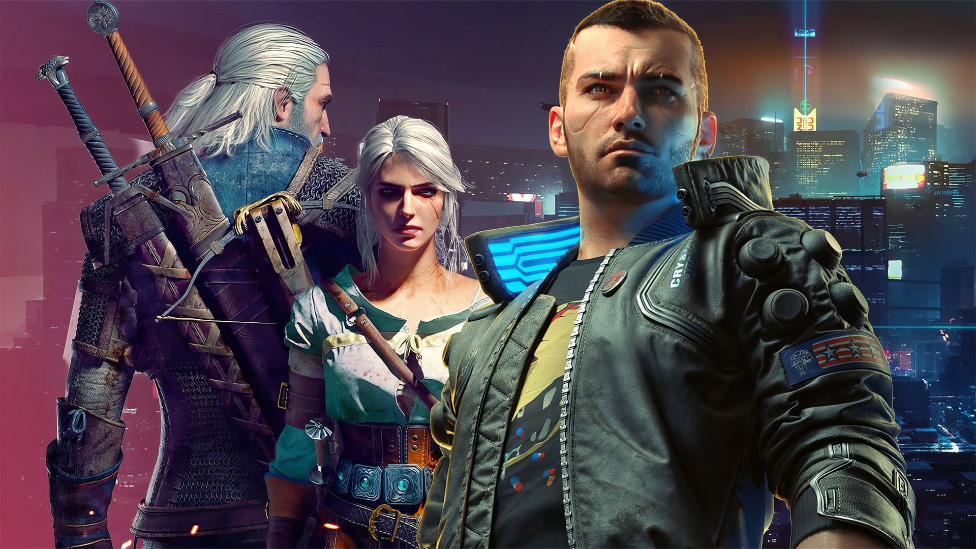 کاراکترهای اصلی بازی‌های بازی Cyberpunk 2077 و The Witcher از 