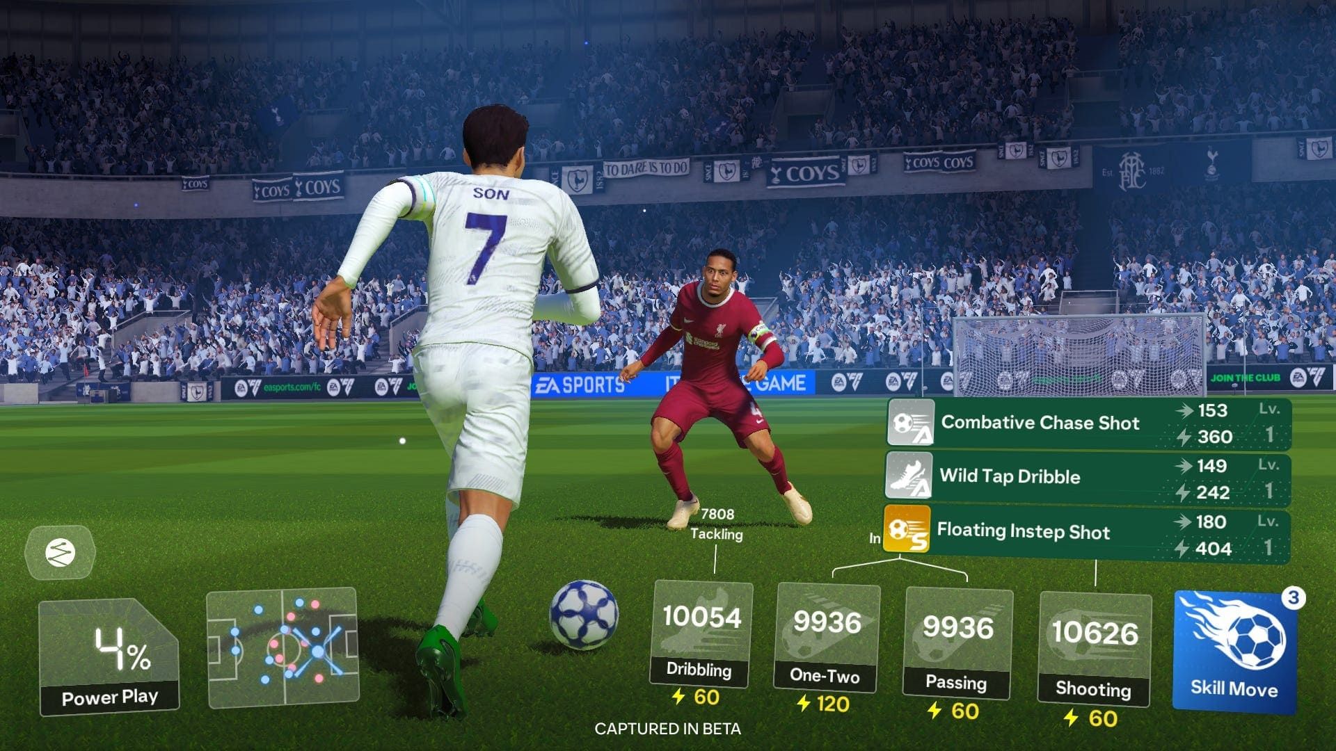 سون در برابر فندایک در گیم‌پلی بازی EA Sports FC Tactical