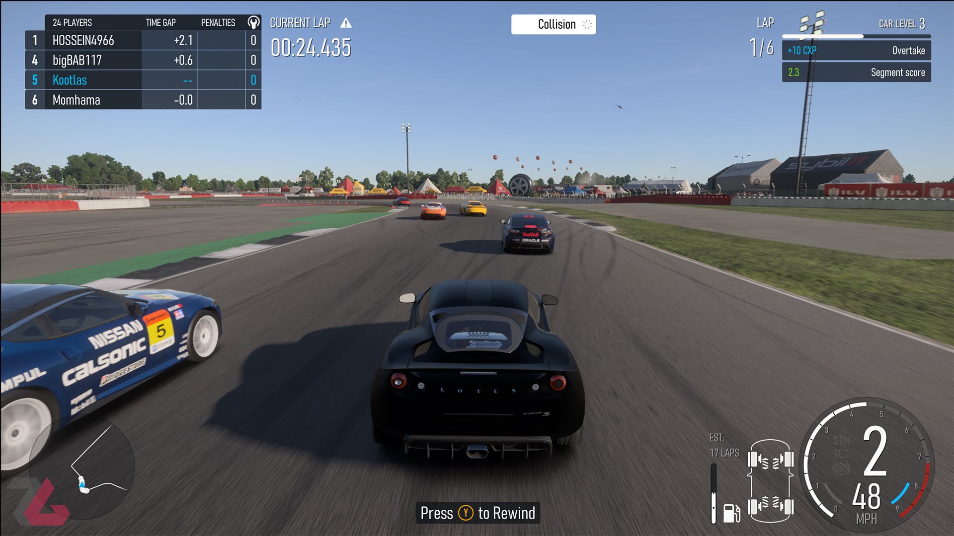 سبقت از سایر ماشین‌ها در بازی Forza Motorsport