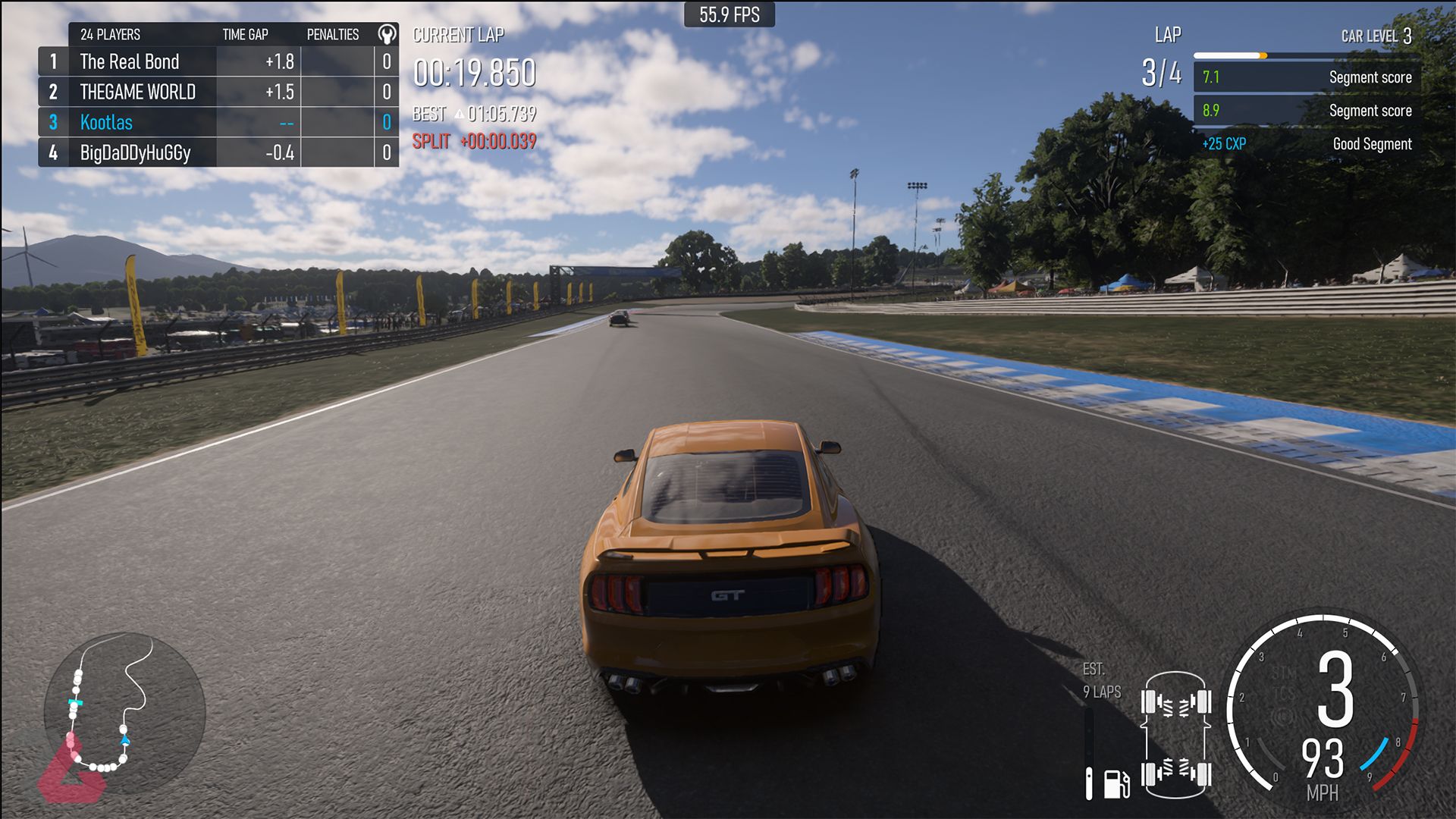 مسابقات حالت Career با فورد موستانگ بازی Forza Motorsport