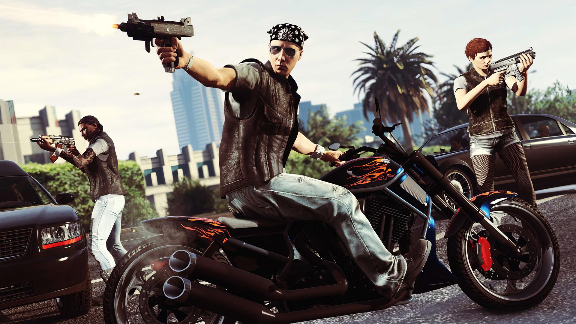 درگیری باند تبهکاری در بازی Grand Theft Auto 5