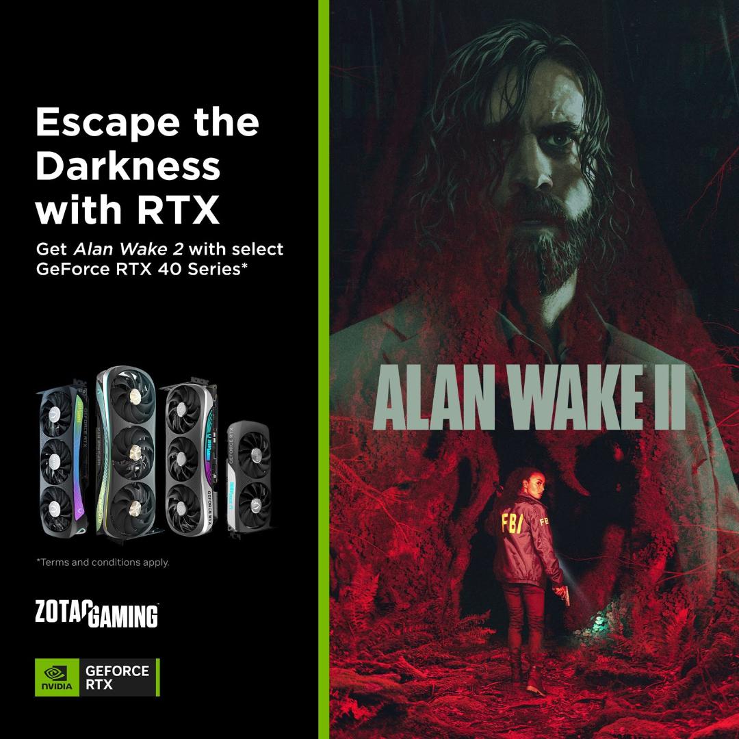 عرضه بازی Alan Wake 2 با کارت های گرافیک انویدیا