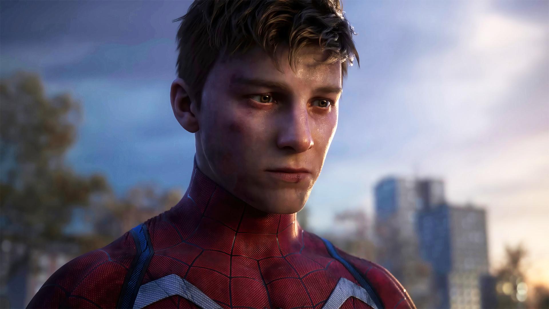 چهره درهم پیتر پارکر در بازی Marvel’s Spider-Man 2 