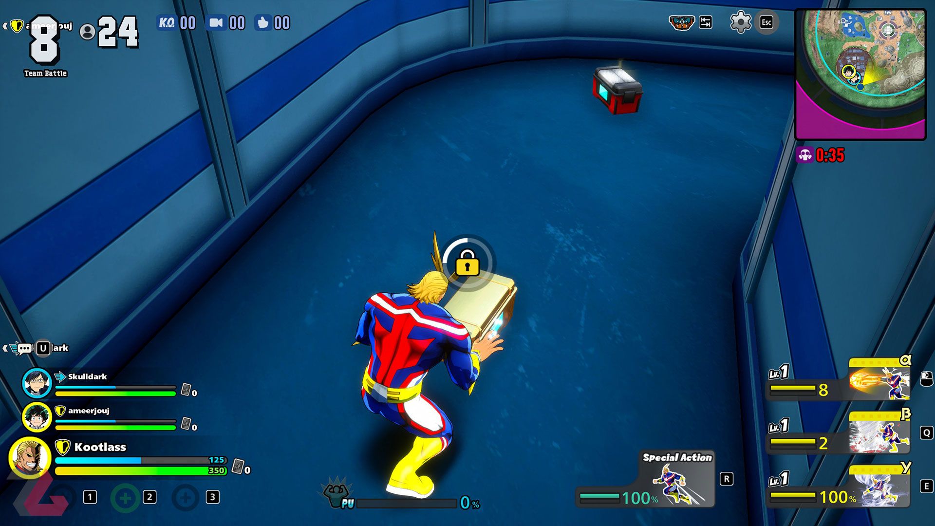 باز کردن صندوق‌های بازی توسط آلمایت My Hero Ultra Rumble