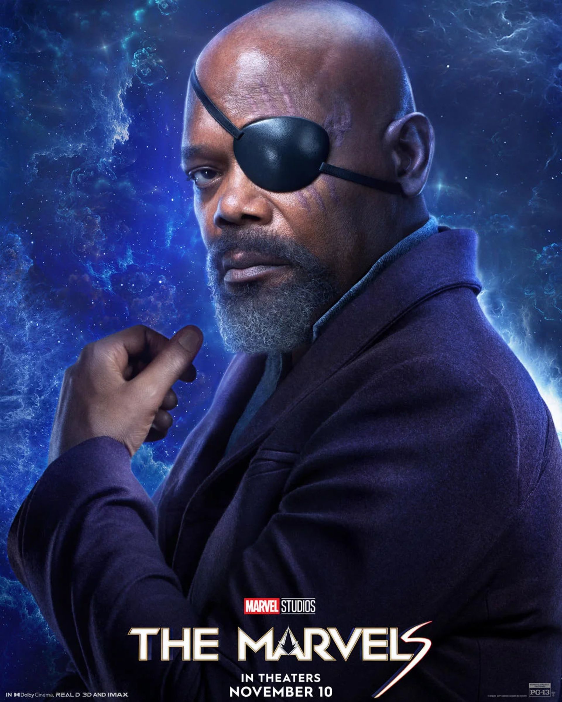 پوستر نیک فیوری در فیلم The Marvels 