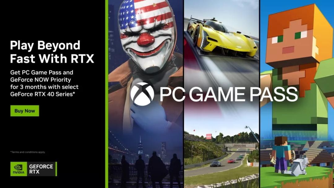 باندل کارت های گرافیک RTX 40 با اشتراک گیم پس
