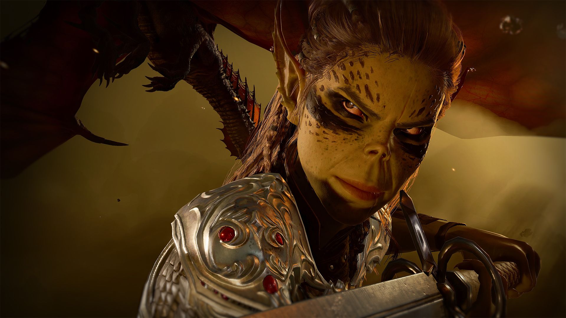 مبارزه کاراکتر بازی Baldur’s Gate 3 با شمشیر