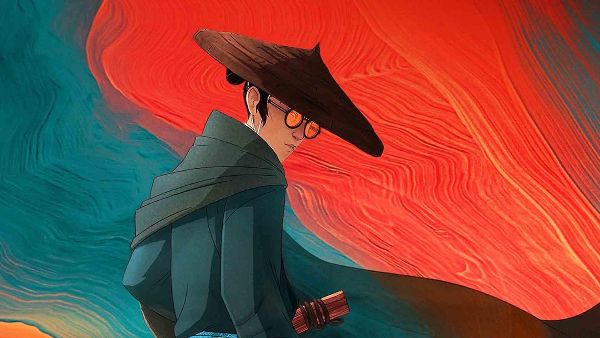 شخصیت میزو با لباس سامورایی در سریال blue eye samurai