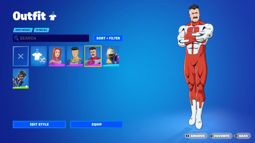 اسکین Omni-Man در بازی Fortnite