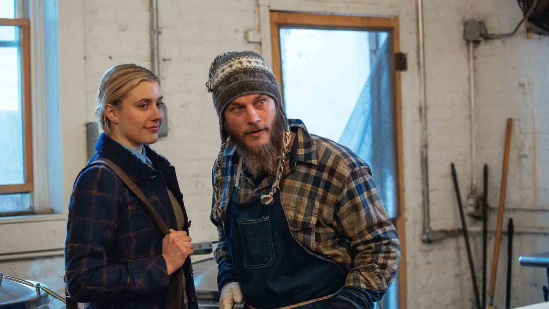 تراویس فیمل با گرتا گرویگ در فیلم Maggie's Plan