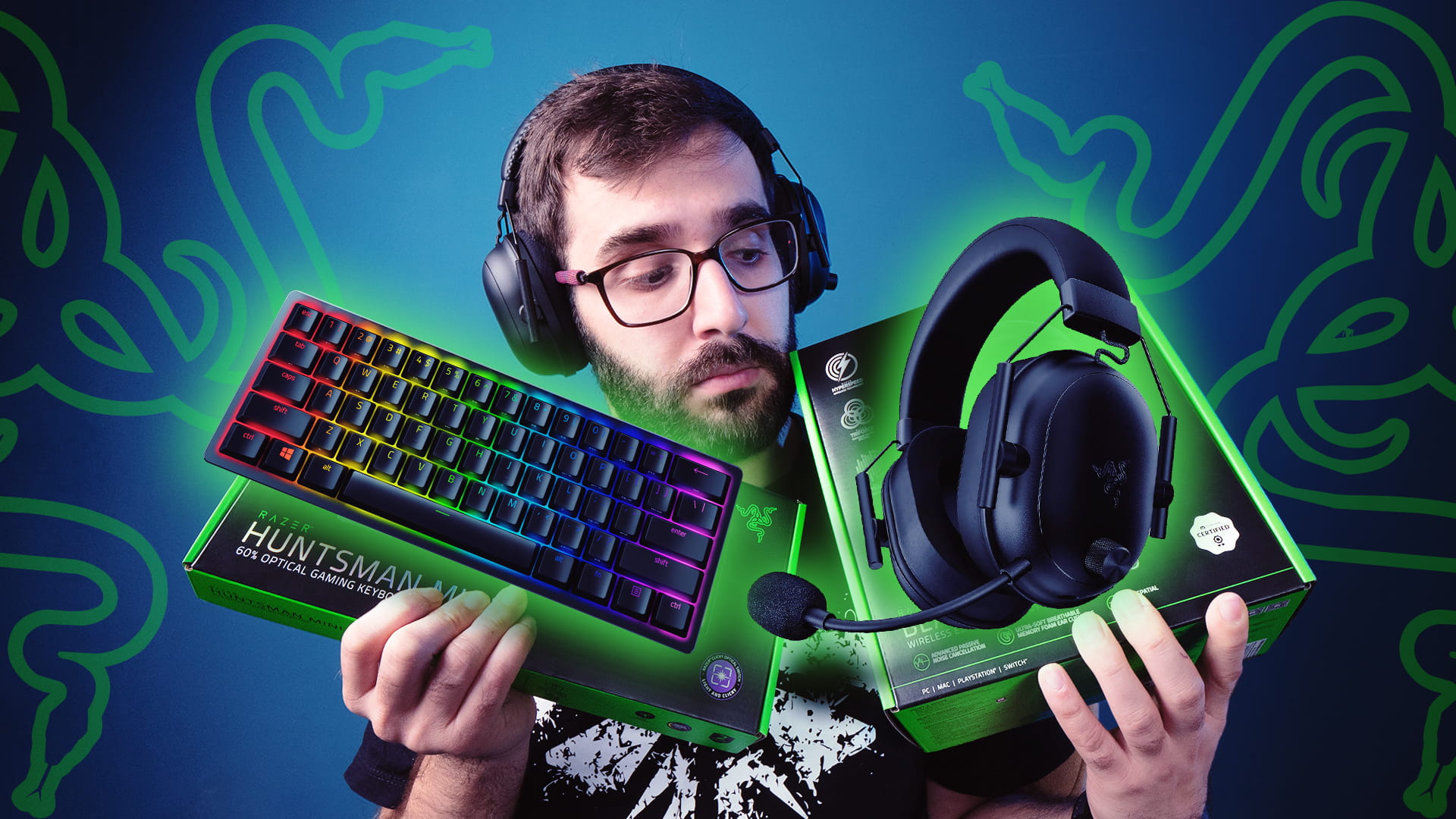 معرفی و جعبه‌ گشایی ست گیمینگ Razer؛ پکیجی کامل برای گیمرها - زومجی