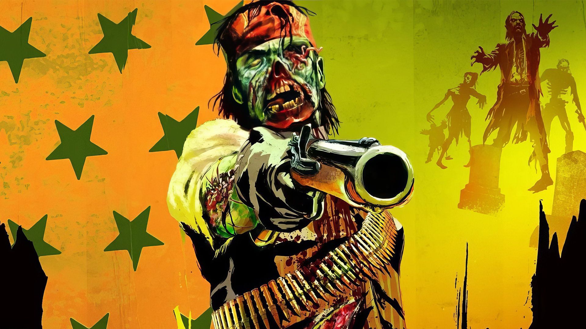 کشتار زامبی‌ها در بسته الحاقی آندد نایتمر بازی Red Dead Redemption