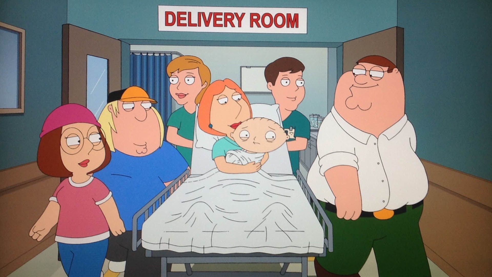 لحظه تولد استووی در در سریال family guy