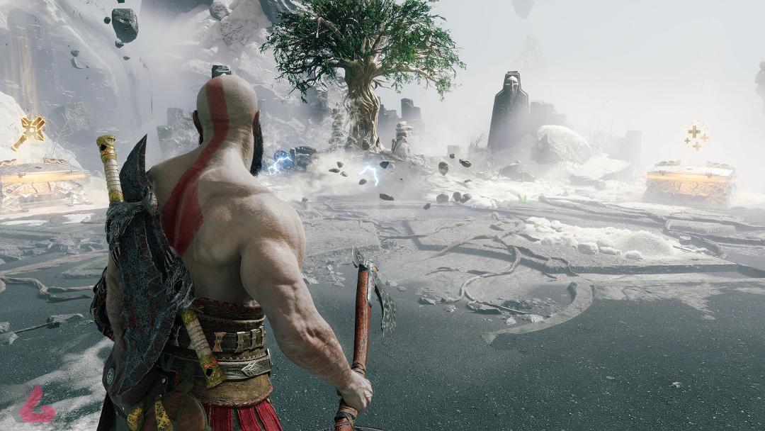 محیط باس فایت بازی God of War Ragnarok Valhalla
