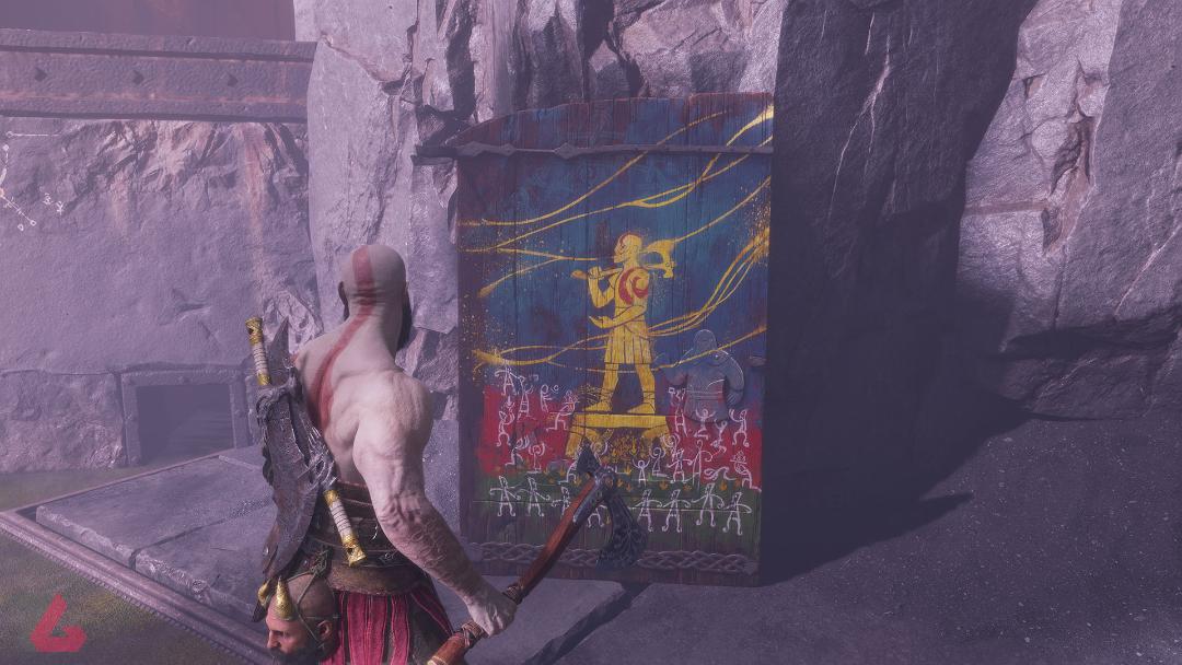 تابلو نقاشی کریتوس God of War Ragnarok Valhalla