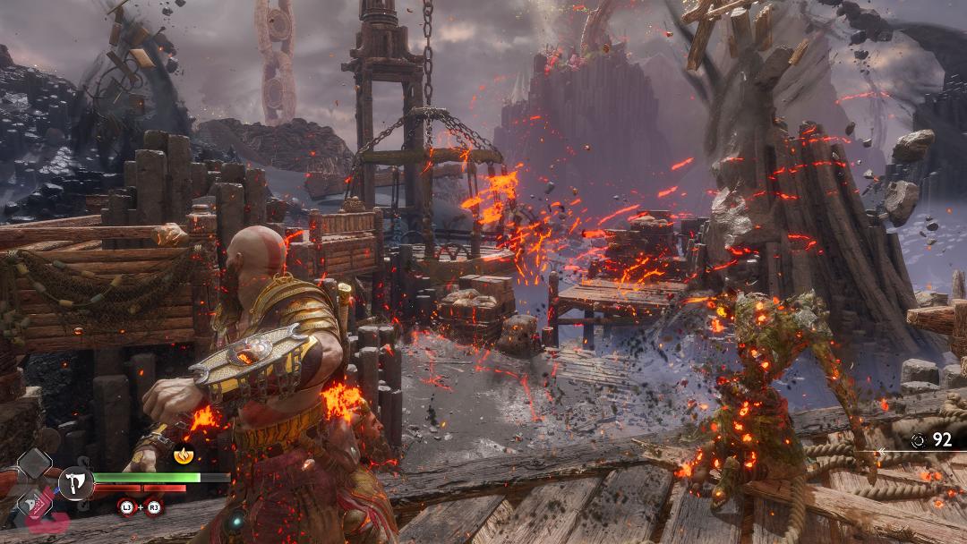 کشتن دشمنان با تبر در God of War Ragnarok Valhalla