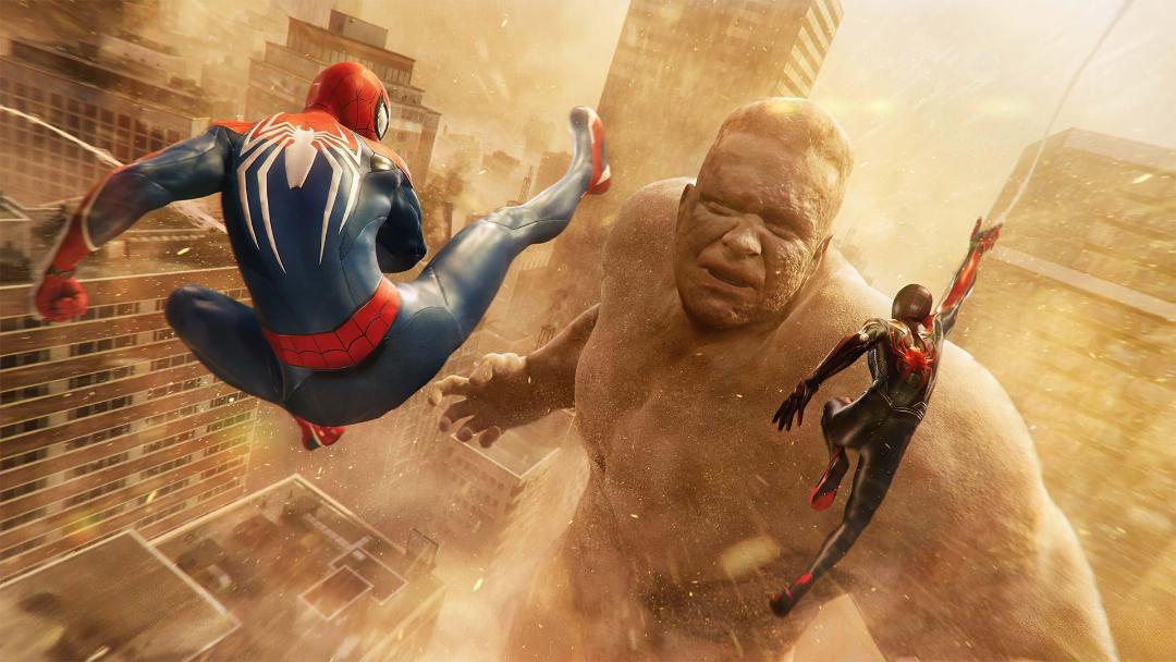 مبارزات نفس‌گیر پیتر پارکر و مایلز مورالس با مرد شنی در بازی Marvel’s Spider-Man 2