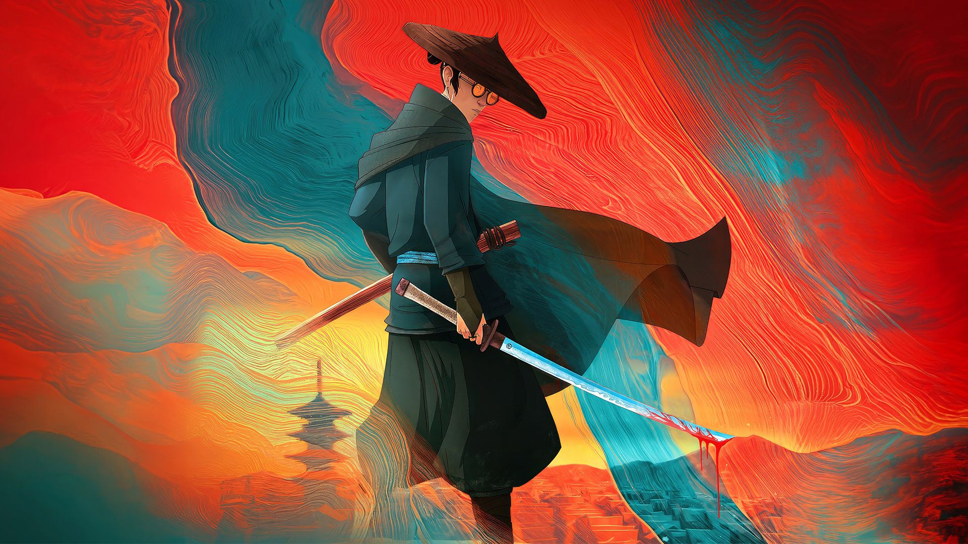 تلاش میزو برای گرفتن انتقام در انیمیشن سریالی Blue Eye Samurai 