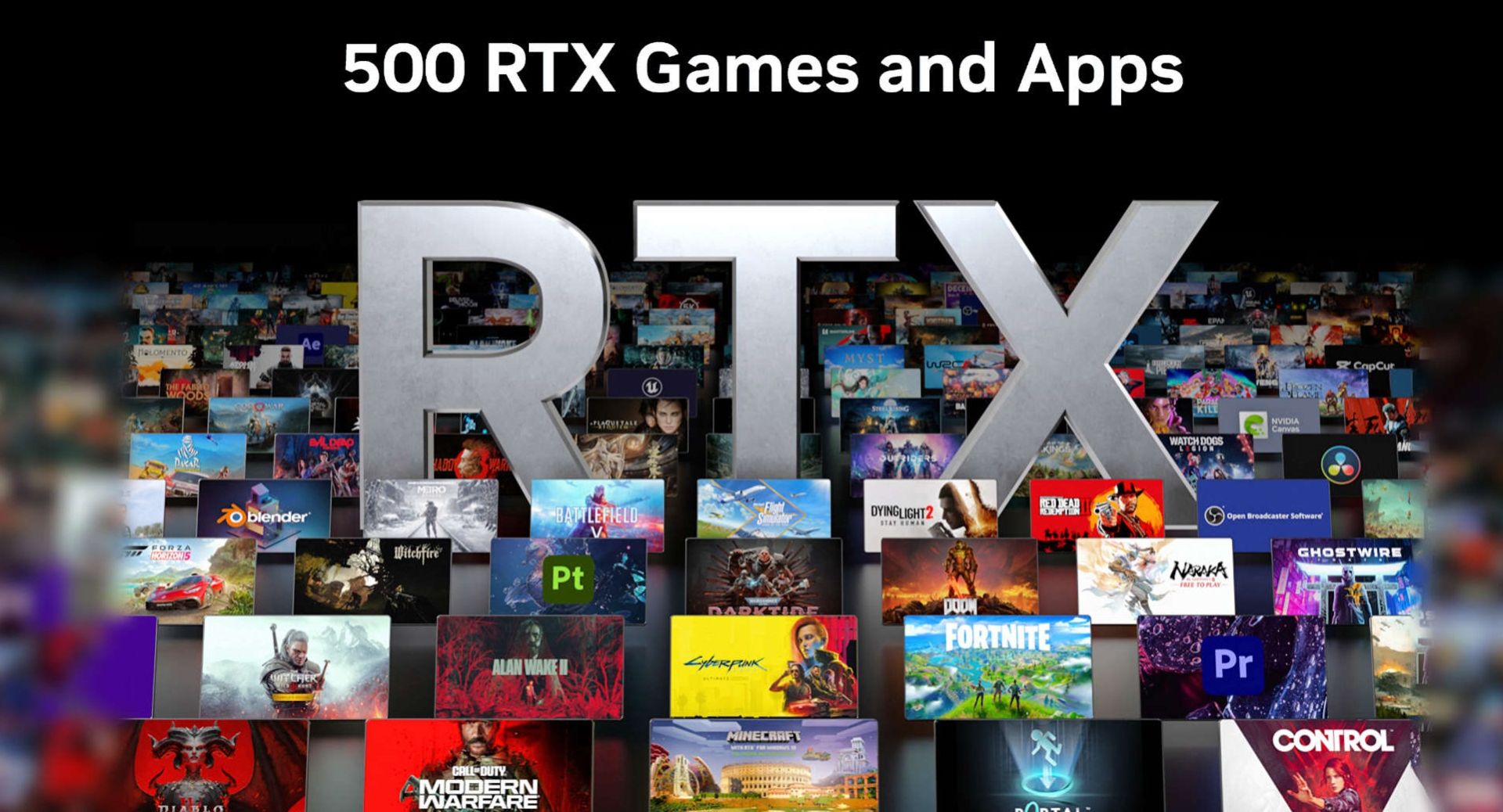 عرضه تکنولوژی های RTX روی 500 بازی