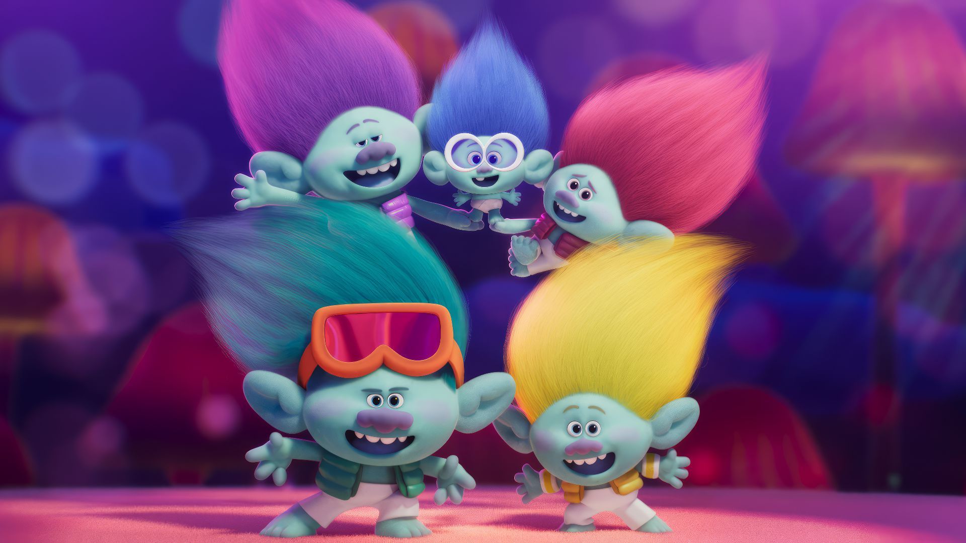 برنچ و برادرانش در انیمیشن Trolls Band Together