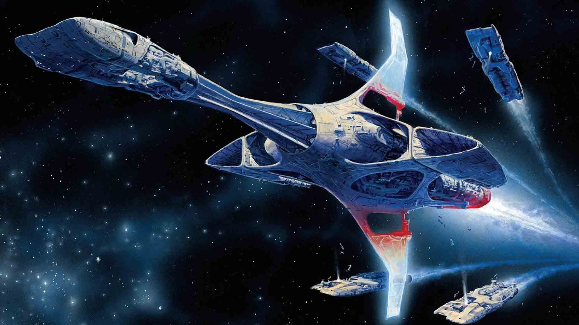 سفینه فضایی غول پیکر در فضا در فیلم کوتاه Xenogenesis