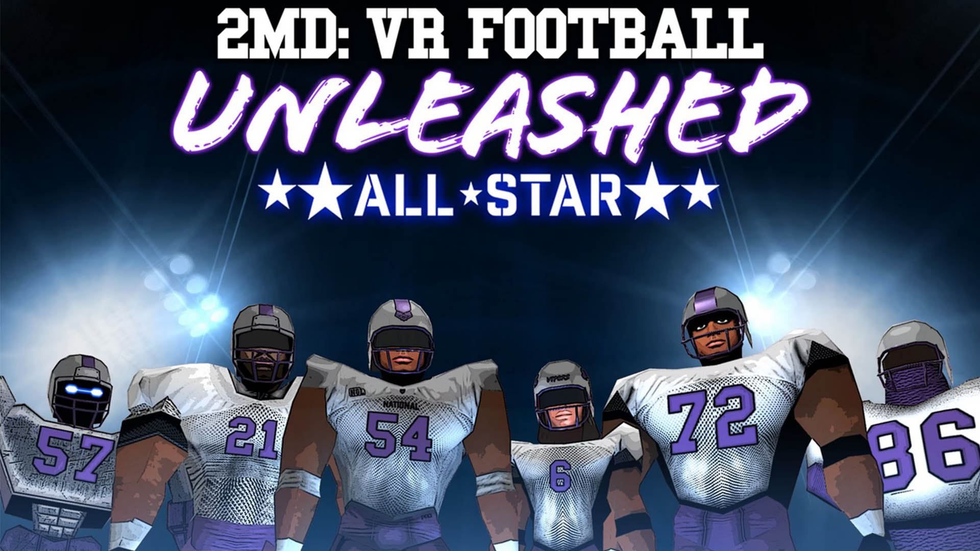 بازیکن‌های فوتبال آمریکایی در بازی 2MD: VR Football Unleashed All-Star