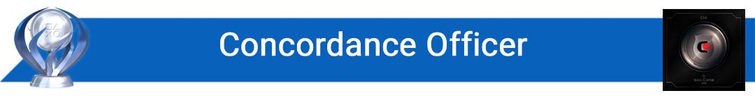 تروفی Concordance Officer