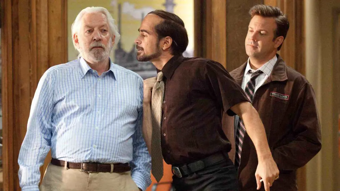 کالین فارل به همراه دونالد ساترلند و جیسون بیتمن در فیلم Horrible Bosses