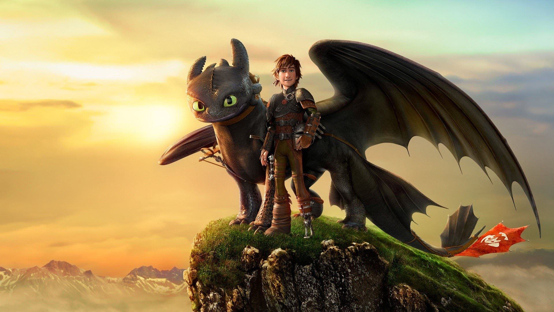 هیکاپ و خشم شب در والپیپر انیمیشن How to Train Your Dragon