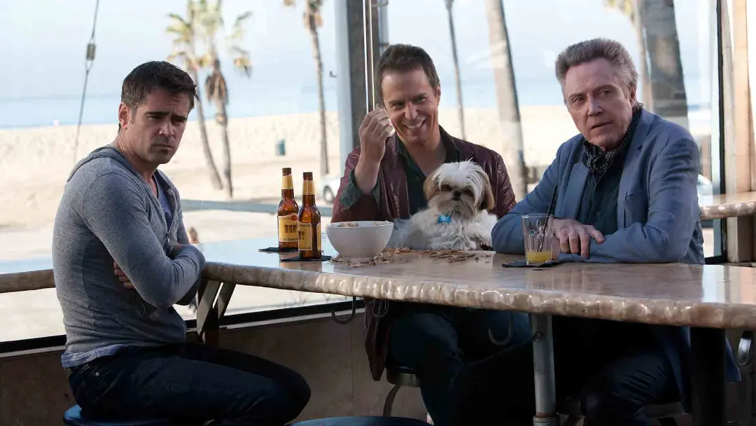 کالین فارل به همراه کریستوفر والکن و سم راکول در فیلم Seven Psychopaths