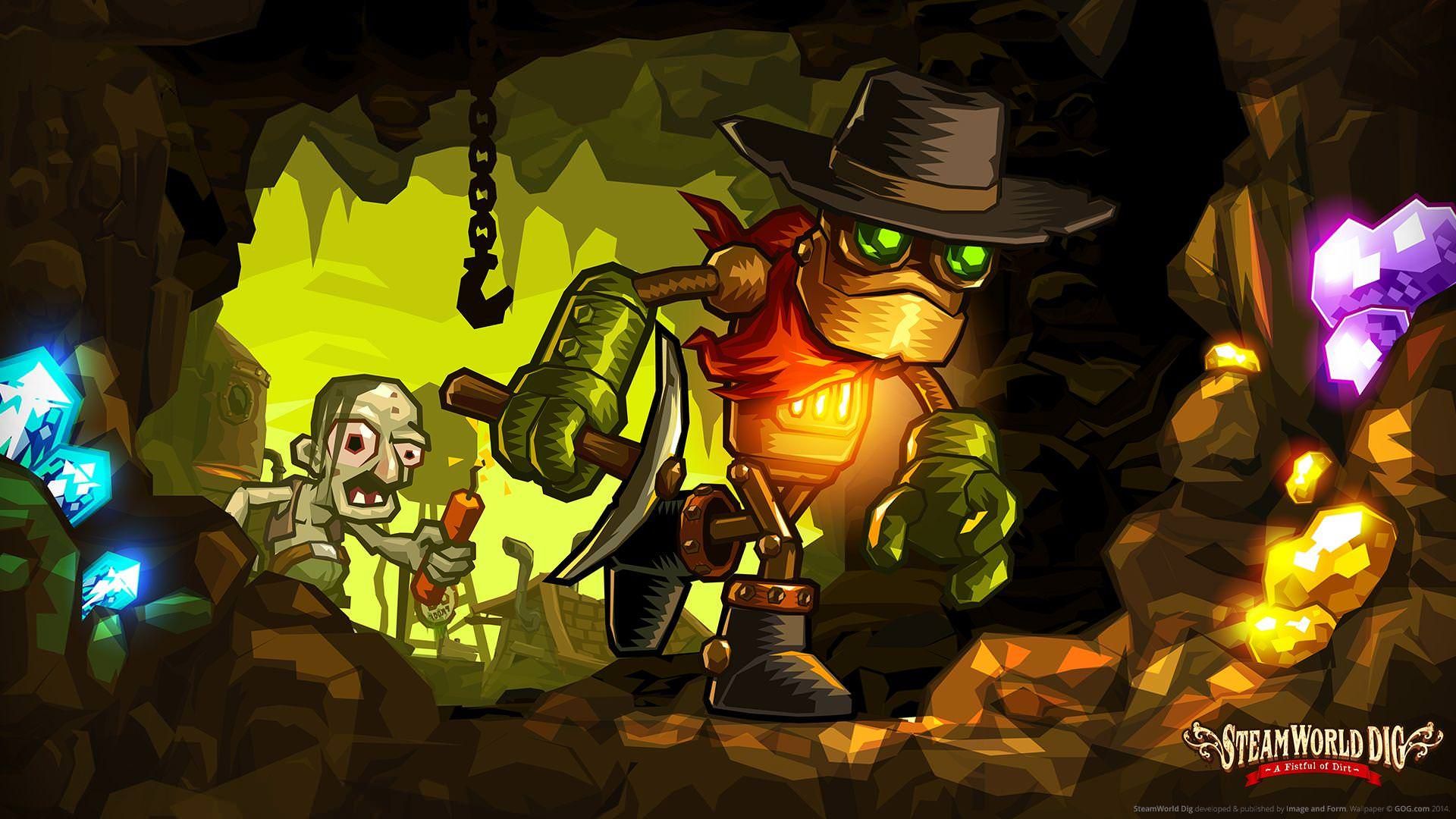 شخصیت اصلی بازی SteamWorld Dig