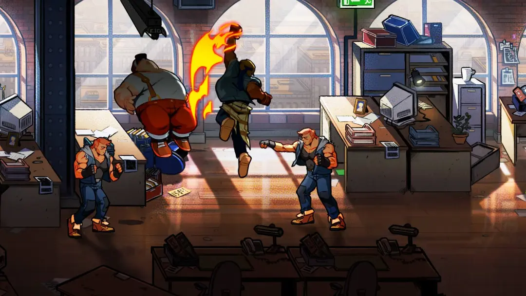 مبارزه با دشمنان در بازی Streets of Rage 4