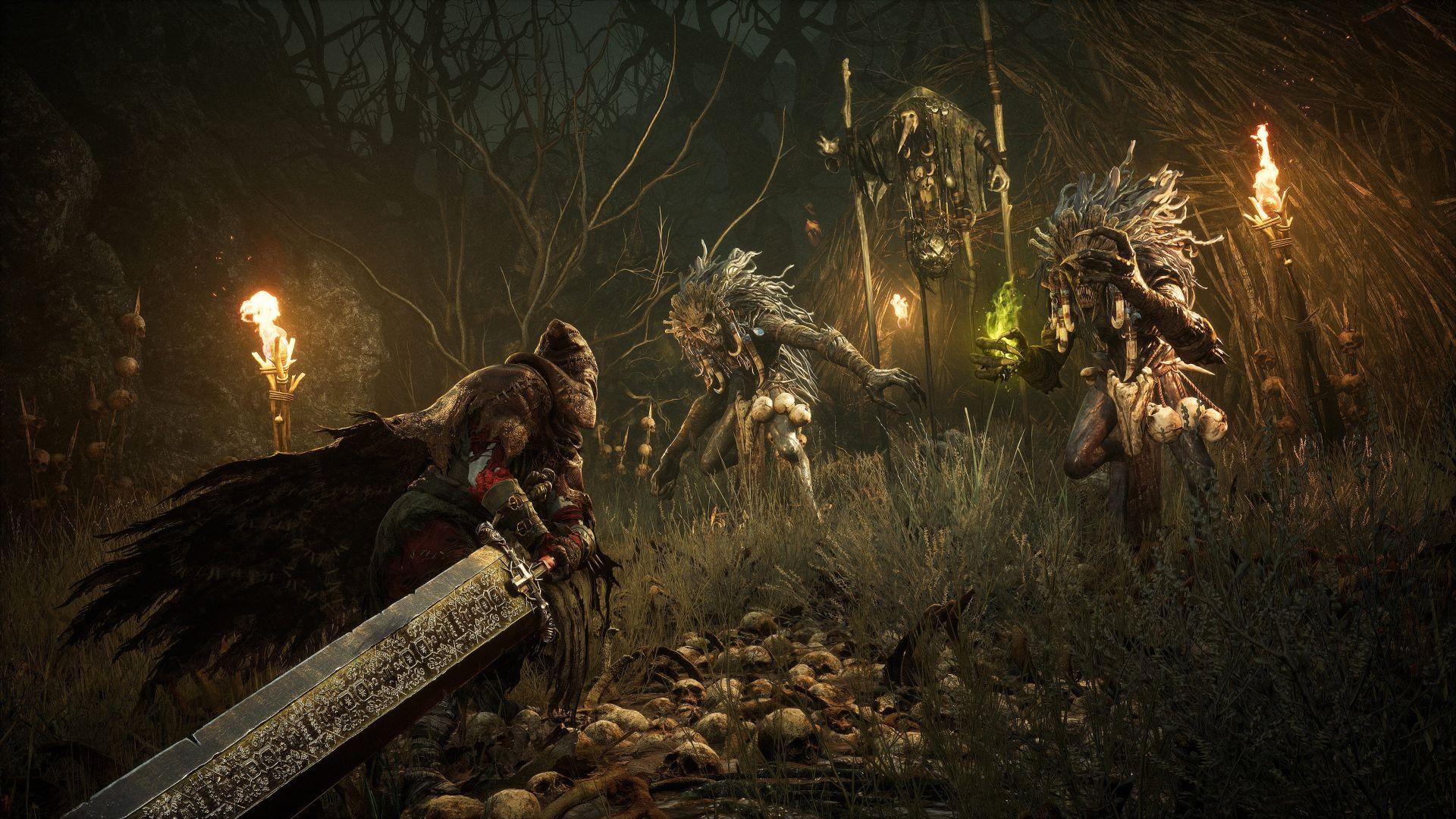 مبارزه با شیاطین با شمشیر سنگین در بازی The Lords of the Fallen